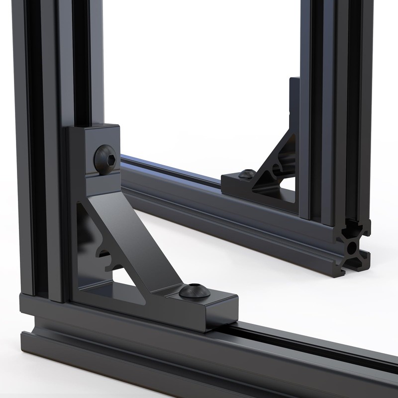 10Sets Black Strong Support Corner Brackets,Heavy Duty Corner Brackets for