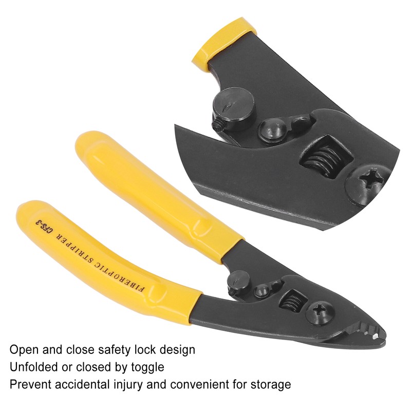 Fiber Optic Stripper 3 Port Hole 250μm Coating Stripping Power