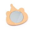 yueton 1 Pack Cute Bear Mini Round Mirror Adorable Cartoon