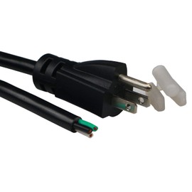 10 Feet Tool Power Cord 14AWG Heavy Duty 3 Prong 15A 125V 105℃ Temperature Resistance Waterproof Replacement Power Supply Cord (3.1 Meters,Black)