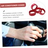 PACKOVE 4pcs Car Air Conditioner Knob Rings Covers Stylish Interior