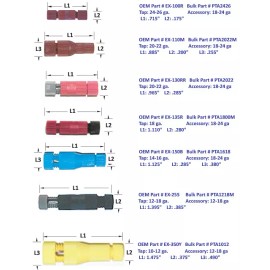 posi-products 10 Pack RED Posi-Tap #PTA2426 24-26 ga Red/Black wire connector