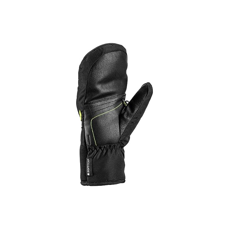 LEKI Children's Griffin 3D Gloves, Black-Yellow, EU 5