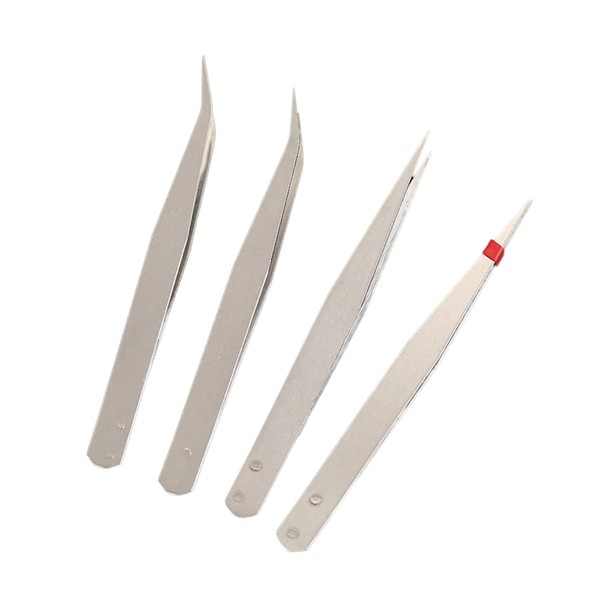 VILLFUL Beads Painting Tweezers Set Pcs Stainless Steel Tweezers Clips