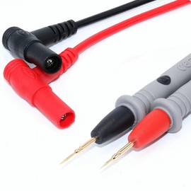 ULTRICS Multimeter Test Lead Set, PT1005 1000V 10A Multi-meter Test Probes, 2 Pcs Test Leads with Crocodile Clips and Nickel-plated Tips, Universal Testing Lead Compatible with Electric Tester