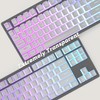 IOAOI Pudding Keycaps, PBT Keyboard Keycaps 129 Keys Set Custom