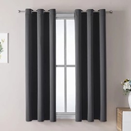 ChrisDowa Grommet Blackout Curtains for Bedroom and Living Room - 2 Panels Set
