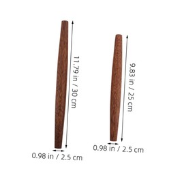 MAGICLULU 2pcs Wooden Rolling Pin Small Tool Golf Ball Accessory Brooches LED Kerosene Lamp Clothing Brooch Household Rolling Pin Ink Pad Bulk Brooch Pin Golf Balls Brown