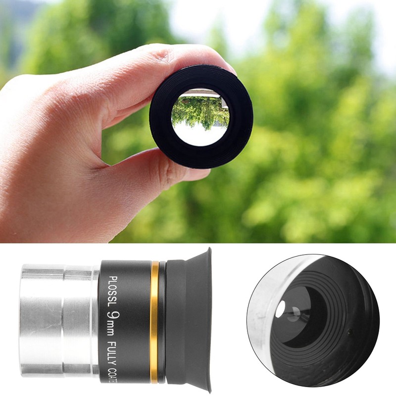1.25inch Plossl Eyepiece 9mm Fully Coated Metal for Astronomic Telescope