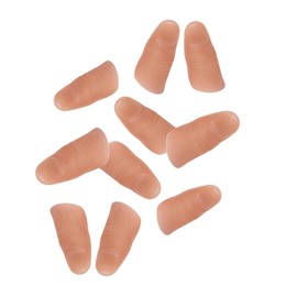 Wentoenapp 10Pcs Magic Trick Fingers Fake Thumb Tips Stage Show Prop Prank Magic Kits and Accessories Novelty Toys