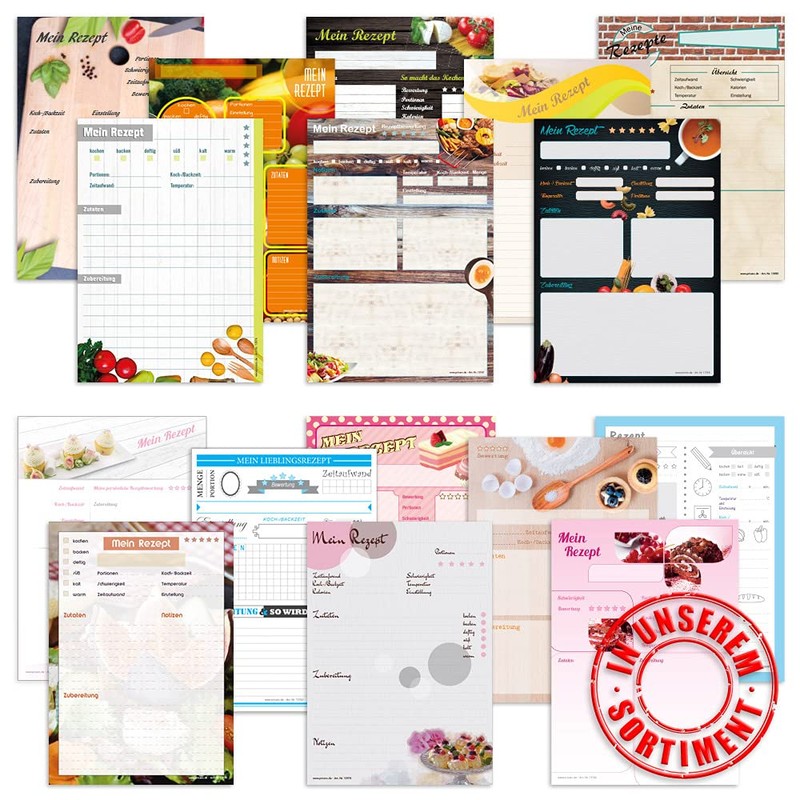 PRICARO French Salad A5 Recipe Pad (Pack of 3)