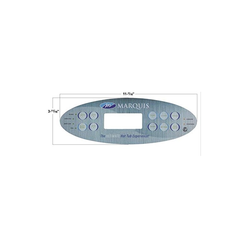 Hot Tub Compatible with Marquis Spas 10 Button Topside Sticker