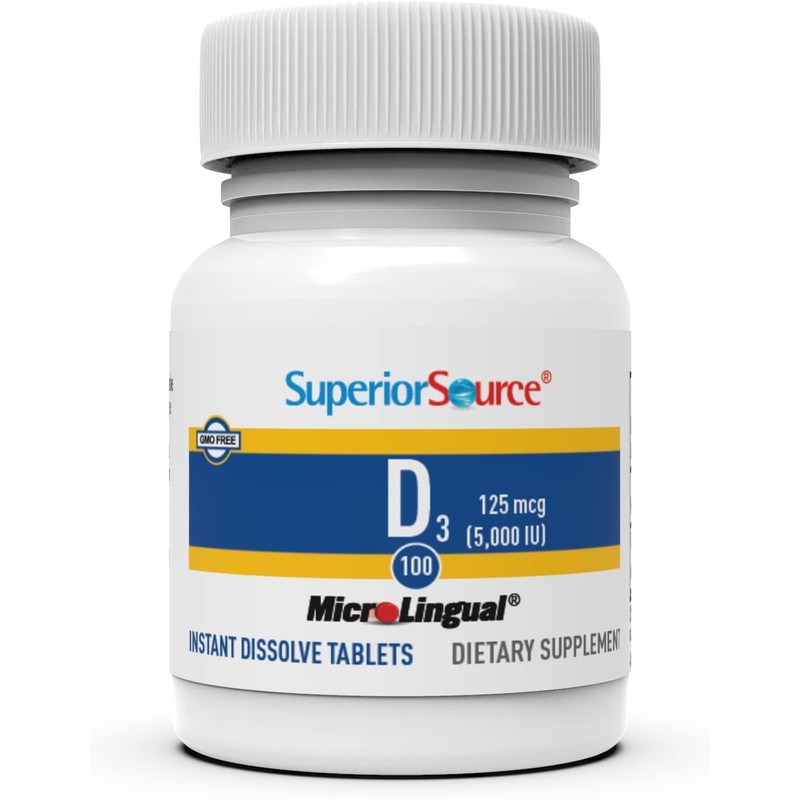 Superior Source Vitamin D3 5000 IU - Offers Immune System,