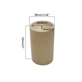 Yuqim 6 Pcs Wood Essential Oil Diffusers, Small Wood Fragrance DIffusers Wooden Aromatherapy Round Diffuser Car Oil Diffuser Wood Essential Oil Diffuser for Home(Beech Wood)