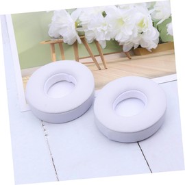 KICHOUSE 2pcs Replacement Ear Pads Headphone Covers for Solo3 Sponge Earpads Cushions White Comfortable Fit for Headset