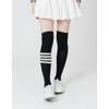 Women's Golf Socks Over Knee Socks Knee High Black Gray