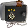 Klassek Dartboard with Yelllow Darts Players Arrows Mens Wallet with