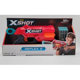 ZURU ( X-Shot ) Excel Double Reflex 6 Foam Dart Blaster with 12 Dart