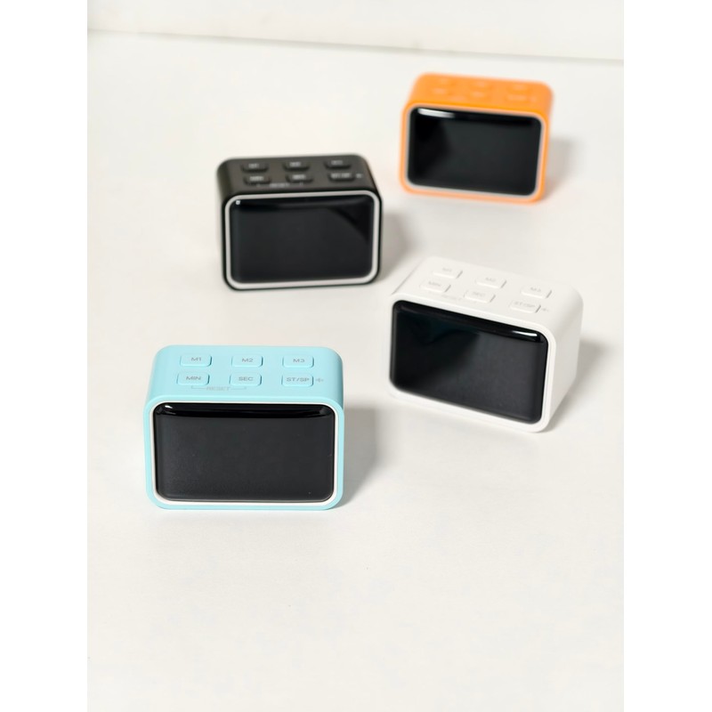 MOSTRUST Digital Mini LED Timer, Rechargeable LED Countdown/Up Timer, 3