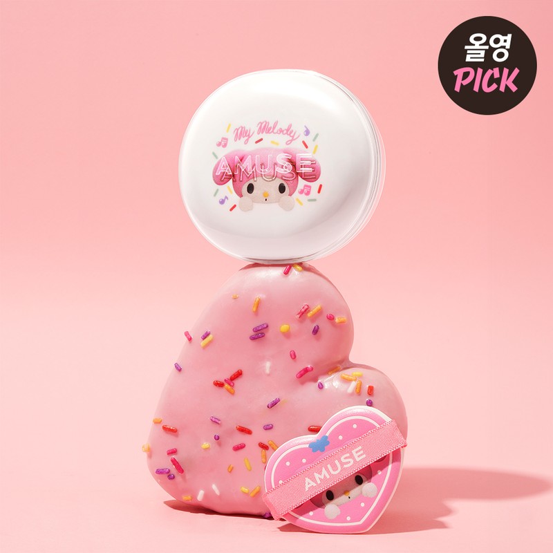 AMUSE [MY MELODY EDITION] AMUSE Ceramic Skin Perfector Cushion (+Refill,