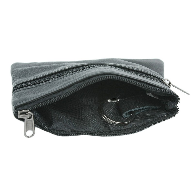 YEHMAN Genuine Cowhide Leather Flat Purse for Trouser and Jacket