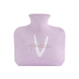 Lettering pouch, thermal water bag, 800ml steaming hand warmer purple