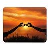 Fabulous Mauspad aus Kunstleder Hope Sonnenuntergang Silhouette vor dem Meer