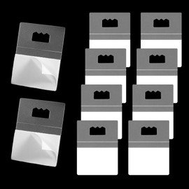 10 Pcs Picture Hanging Hooks for Picture Frames Adhesive Plastic Sawtooth Poster Hanger No Hole Picture Hanging Stick on Picture Frame Hooks for Back of Frames