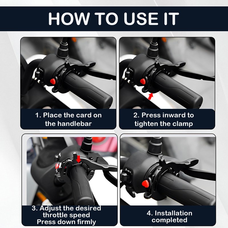 Gyinere 1 Pcs Motorcycle Cruise Control,Motorcycle Throttle Lock,Throttle Lock,Throttle Lock
