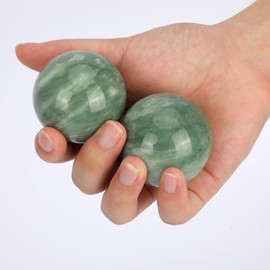 gemshan Baoding Jade Balls Tool for Hand, Shoulders, Neck, Back, Foot Deep Tissue, Muscle Knots, Yoga and Myofascial Release