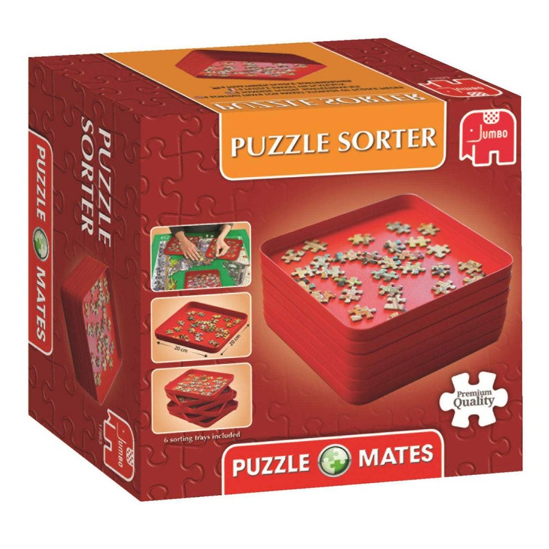 Jumbo, Puzzle Mates, Sorting Tray, Jigsaw Puzzle Accessories