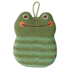 Decorore Corporation AH-47743 Glitter Kitchen Sponge, Frog, Size: Approx. W3.7 inches (9.5 cm), D3 H12 (Does not include strings)