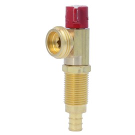 SharkBite 1/2 Inch Crimp Washing Machine Valve, Hot, Brass Plumbing Fitting, PEX Pipe, PE-RT, 24998A