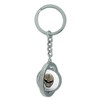 GRAPHICS & MORE Power Rangers White Ranger Helmet Keychain Spinning
