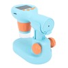 Kids Microscope with 8 LEDs IPS Eye Protection Screen 100X‑800X