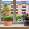 Lurrose 3pcs Japanese Style round Plastic Flower Pots Imitation Clay