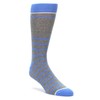 Statement Sockwear Stripes Pattern Men's Socks (Gray Blue)