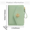 Farcauo Small Minimalist Wallet for Women and Girls Cute Green