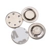 HAZOULEN Small Round Name Badge Magnets, Magnetic Name Tag Holders,