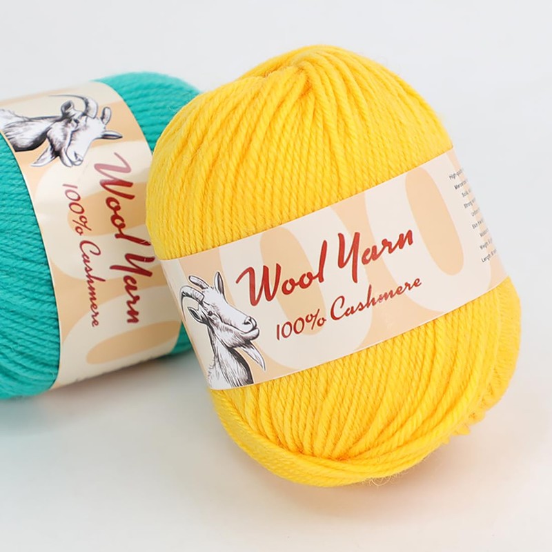 100% Cashmere Wool Yarn (Pack of 10) by Yonkey Monkey