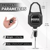 Booms Fishing Locking Zinger Retractor: 2 Pack Retractable Keychain, RG4