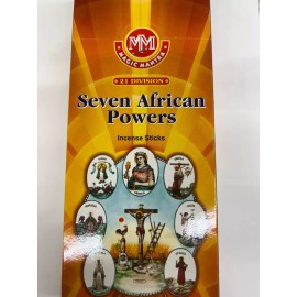 MAGIC MANTRA INCENSE 7 AFRICAN POWERS (SIETE POTENCIAS) BOX OF 6 PACKS (20/PACK)