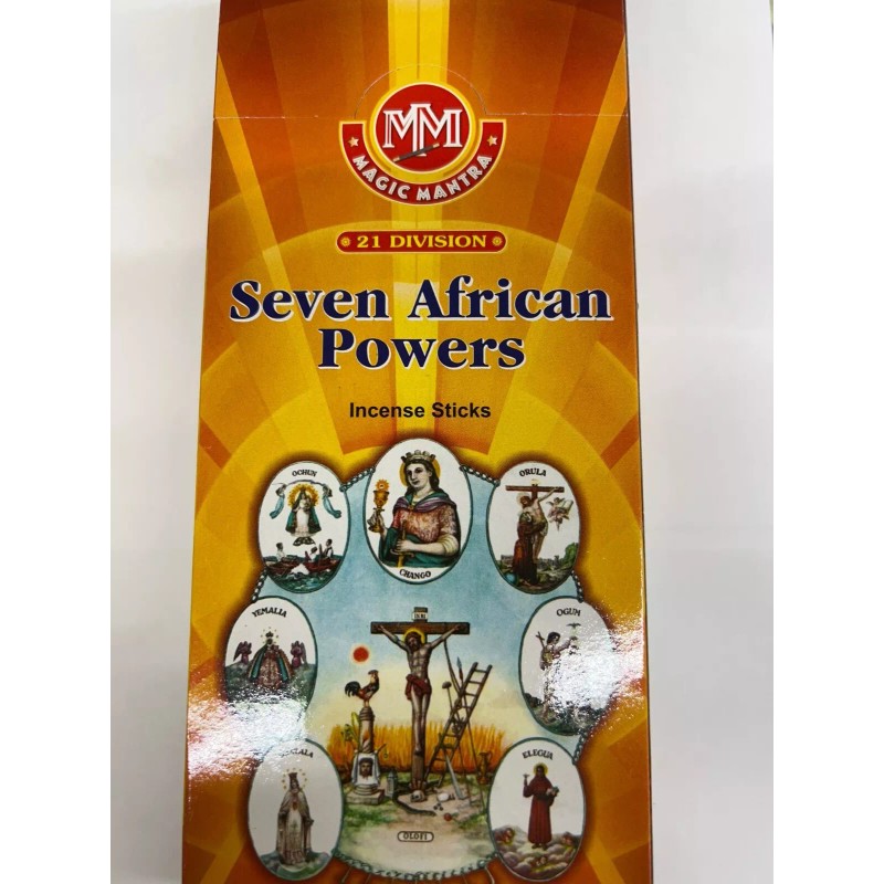 MAGIC MANTRA INCENSE 7 AFRICAN POWERS (SIETE POTENCIAS) BOX OF