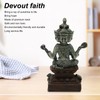 Aquarium Buddha Statue Decoration Resin Aquascaping Fish Tank Meditating Buddha