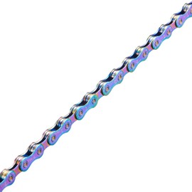 YBEKI Bicycle Chain 11-Speed Colour Bicycle Chain 1/2 x 11/128 Length 116 Links with 2 Pairs of Chain Lock