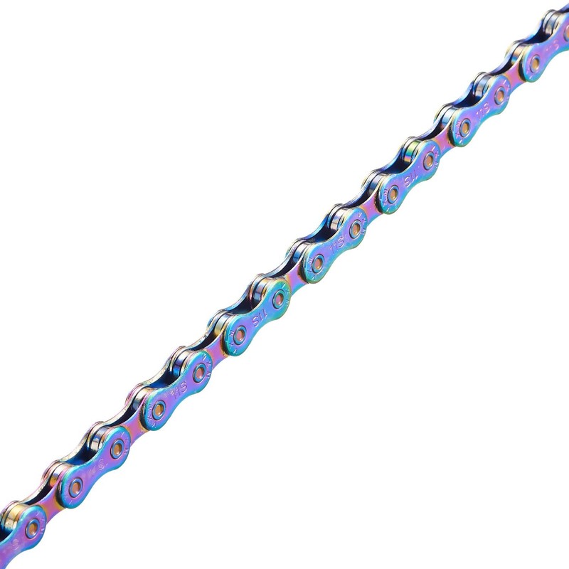 YBEKI Bicycle Chain 11-Speed Colour Bicycle Chain 1/2 x 11/128