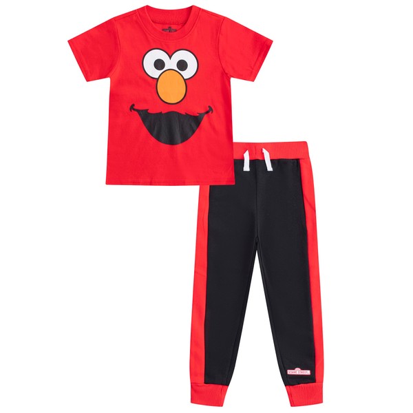 Sesame Street Elmo, Cookie Monster Boys T-Shirt and Pants Set