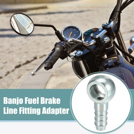 QUARKZMAN Hollow Screw 5 Pieces Motorcycle Hollow Screws ID 12 mm Brake Line Banjo Fitting Fuel Line Adapter