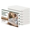 Plastic Drop Cloth, 9 x 12 ft, 6 Pack, Dust-Proof