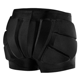 Aurorasports Protective Padded Shorts, Protective Padded Shorts for Snowboard, Hip Protection EVA Butt Pads, Protective Padded Shorts Crash Pad Impact Gear for Skiing Skating Snowboarding (Black, M)